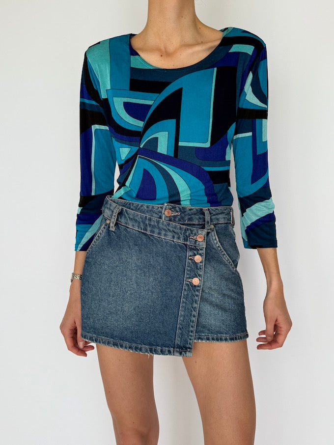 Vintage Pucci-Inspired Top 5977