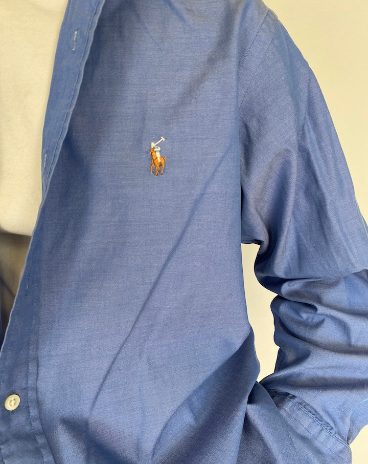 VINTAGE BLUE RALPH LAUREN SHIRT 2141
