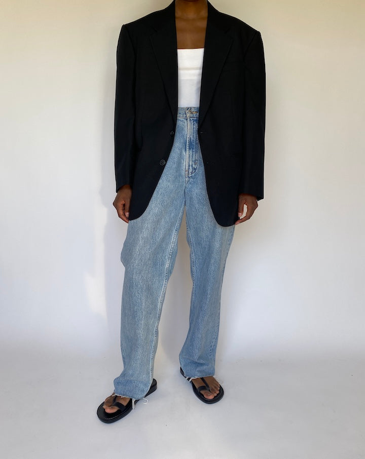 VINTAGE BLACK BLAZER 3731