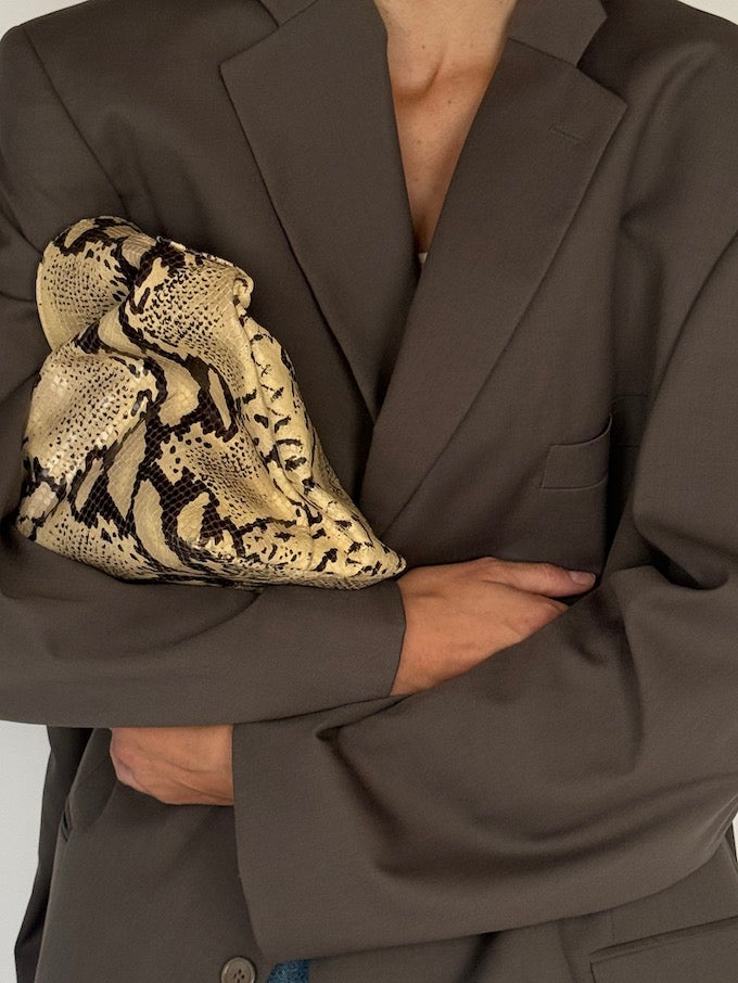 Vintage Oversized Blazer In Dark Sage 5784