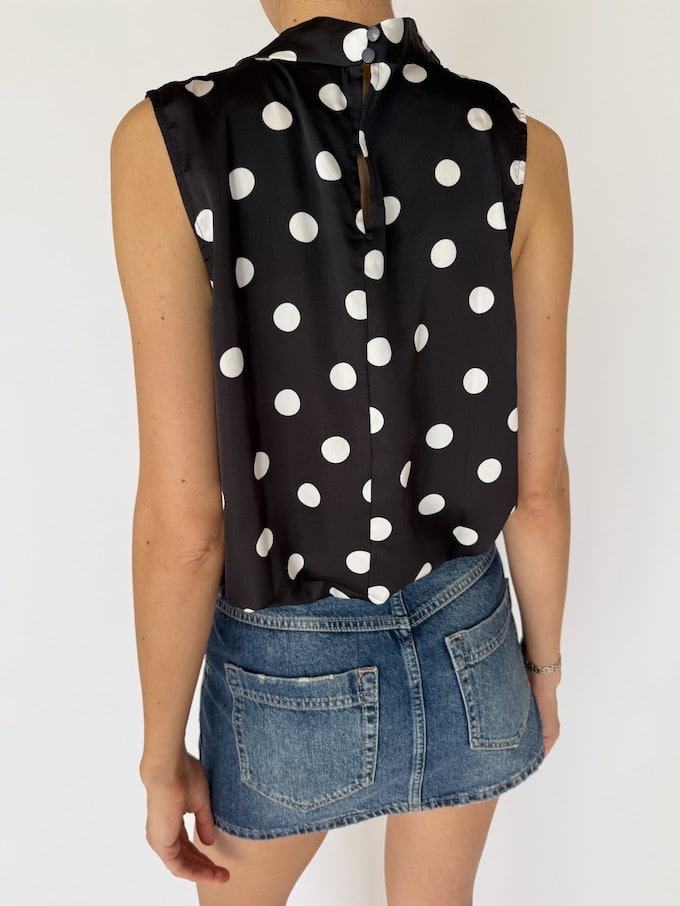 VINTAGE POLKA DOT TOP 5985