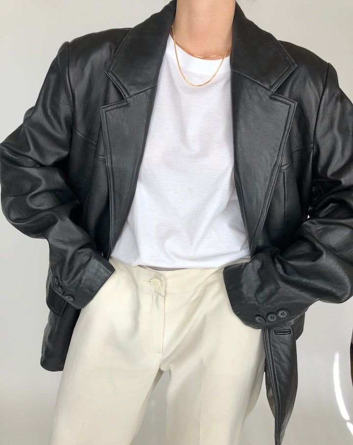 VINTAGE OVERSIZED BLACK JACKET 263