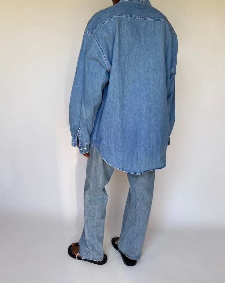 VINTAGE OVERSIZED DENIM SHIRT 3734