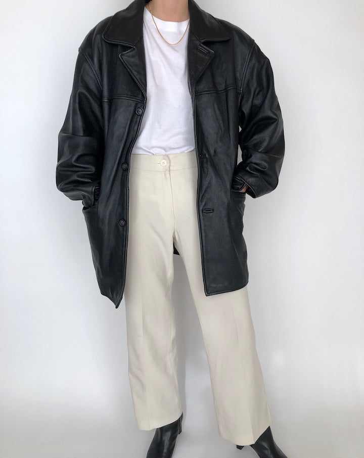 VINTAGE OVERSIZED BEAUTIFUL LEATHER JACKET 265