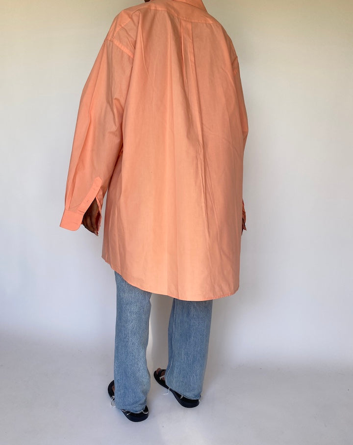 VINTAGE ORANGE OVERSIZED LONG SLEEVE SHIRT 3735