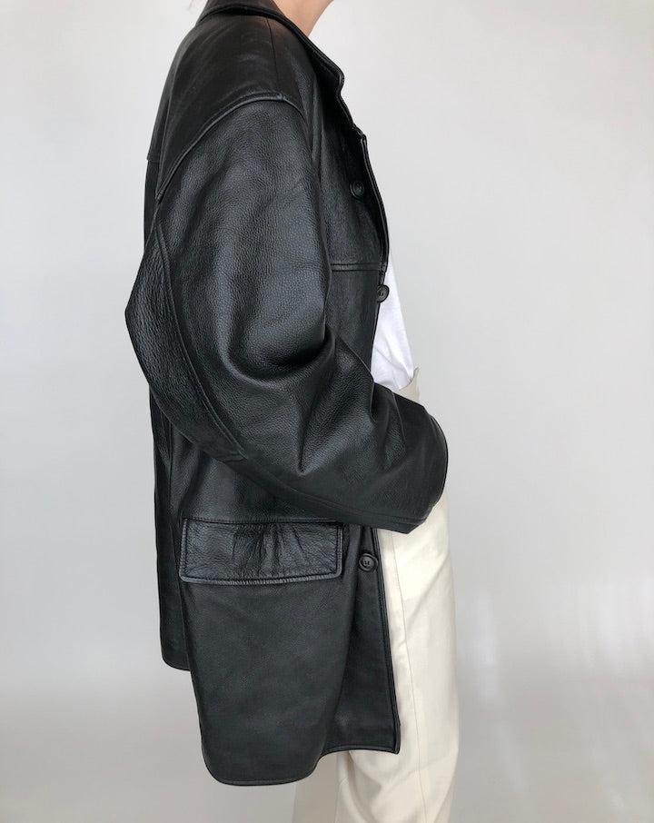 VINTAGE OVERSIZED BEAUTIFUL LEATHER JACKET 265
