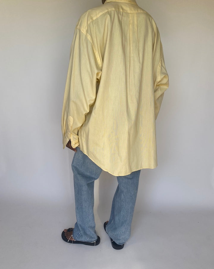 VINTAGE YELLOW RALPH LAUREN SHIRT 3744