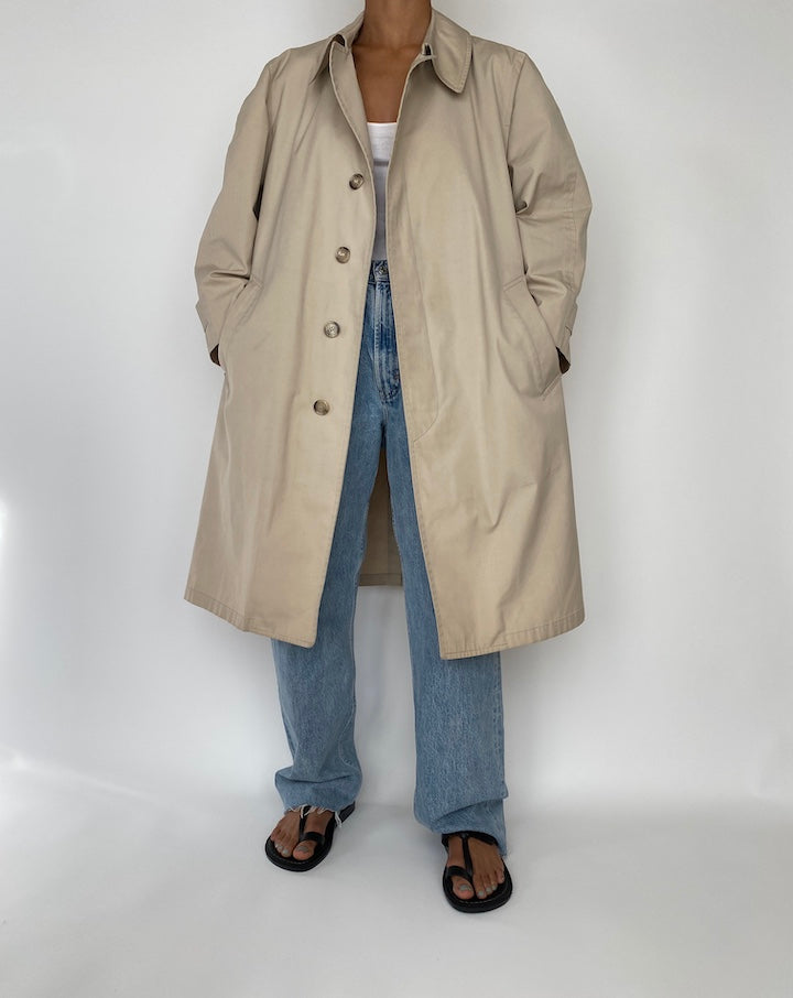 VINTAGE BEIGE LONG COAT 2728