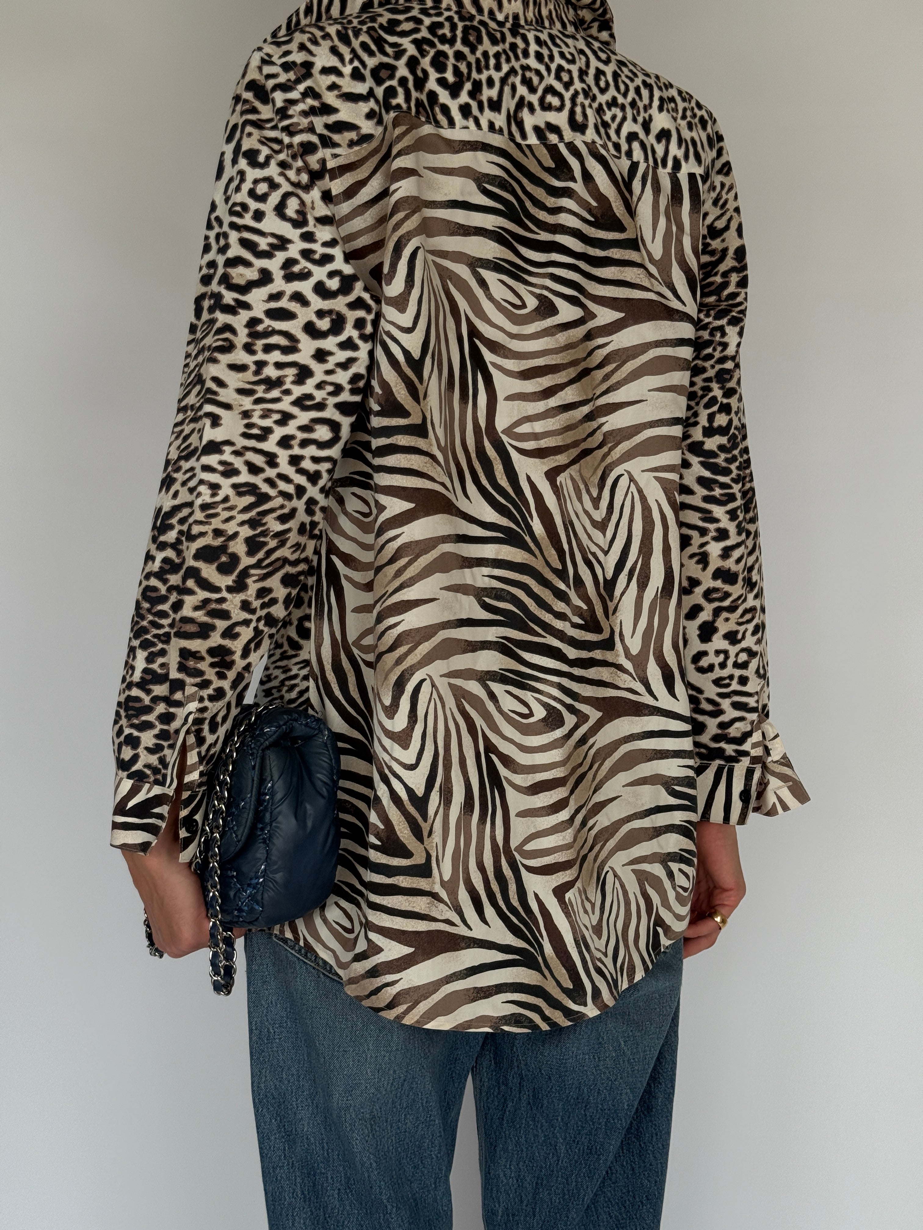 Vintage Animal Print Blouse 6560
