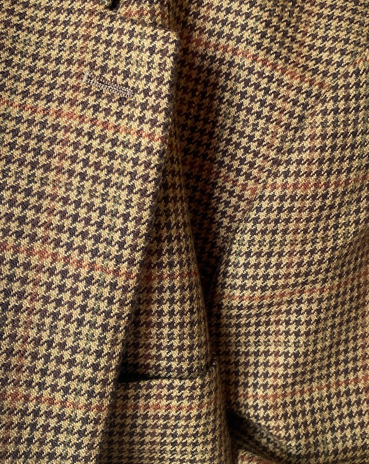 VINTAGE BROWN HOUNDSTOOTH BLAZER 4200