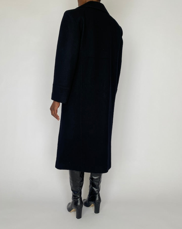VINTAGE BLACK LONG COAT 5113