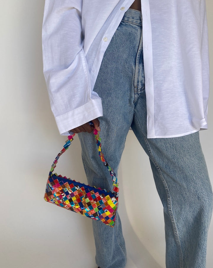 VINTAGE COLORFUL SMALL PURSE 3758