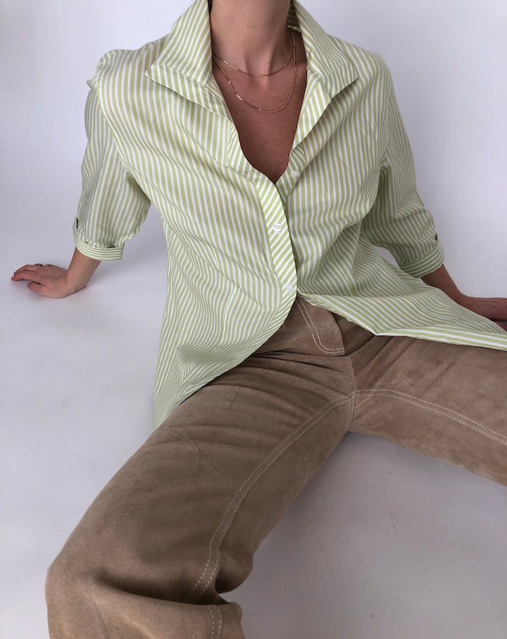 VINTAGE SUMMER STRIPED SHIRT IN COTTON 267