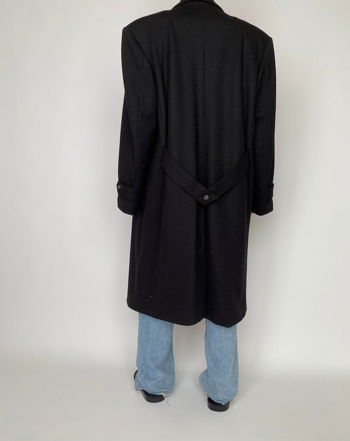 VINTAGE BLACK LONG COAT 2738