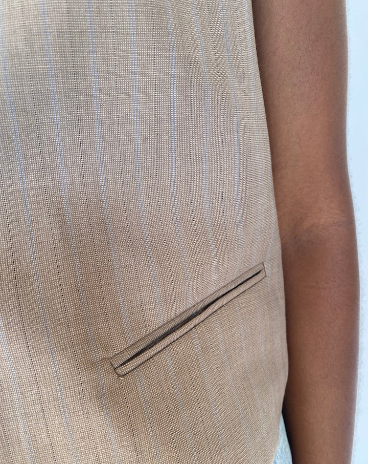 VINTAGE BROWN VEST 3766