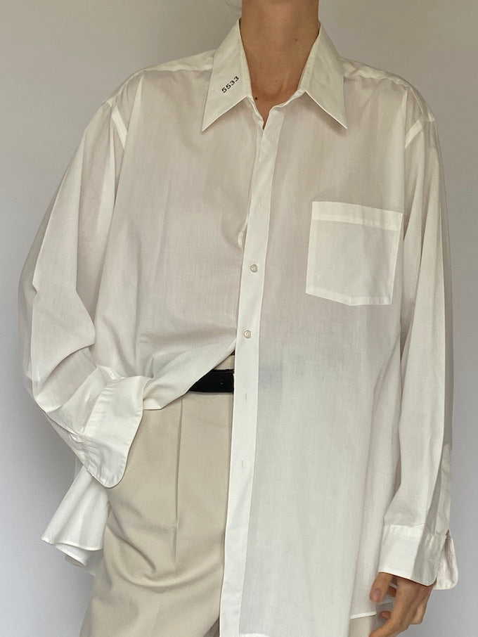 Vintage Oversized White Shirt 5533