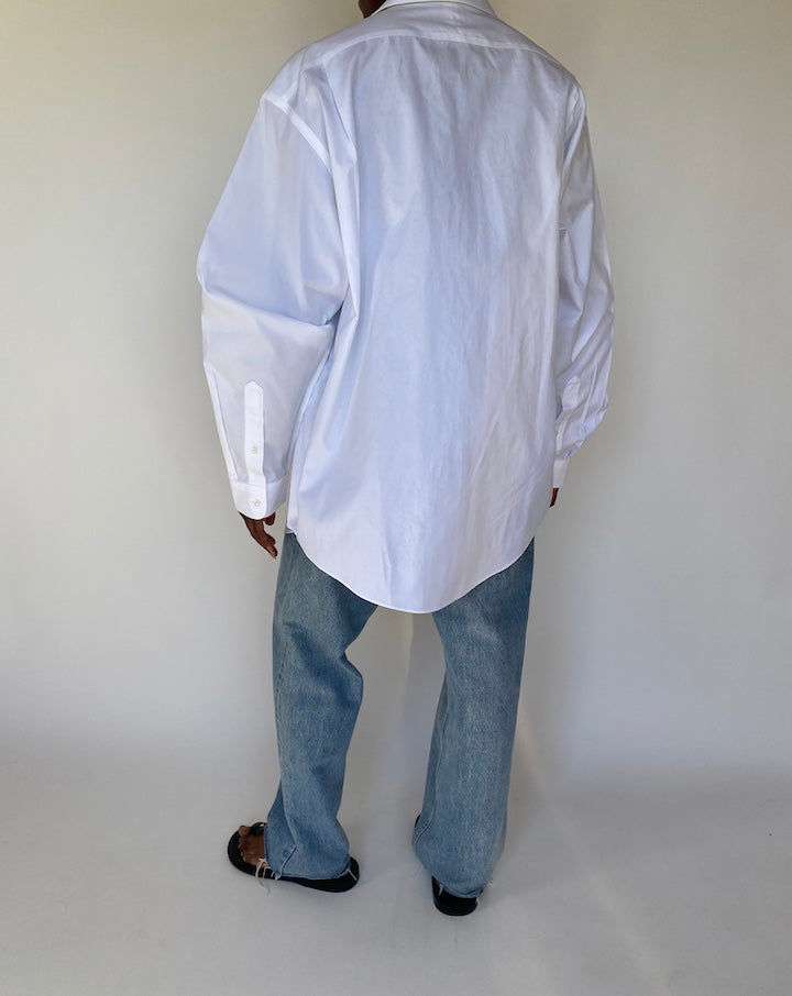 VINTAGE WHITE COTTON SHIRT 3776