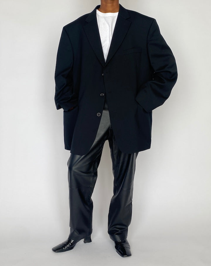 VINTAGE OVERSIZED BLACK BLAZER 4621