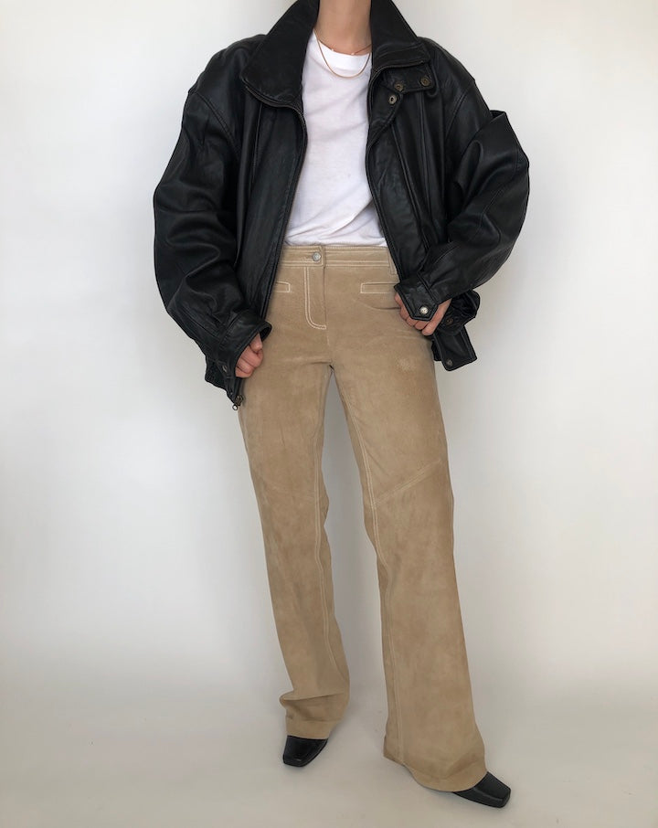 VINTAGE BOXY LEATHER JACKET 277