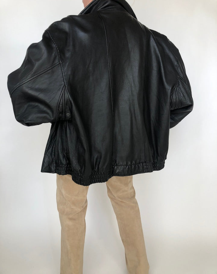 VINTAGE BOXY LEATHER JACKET 277