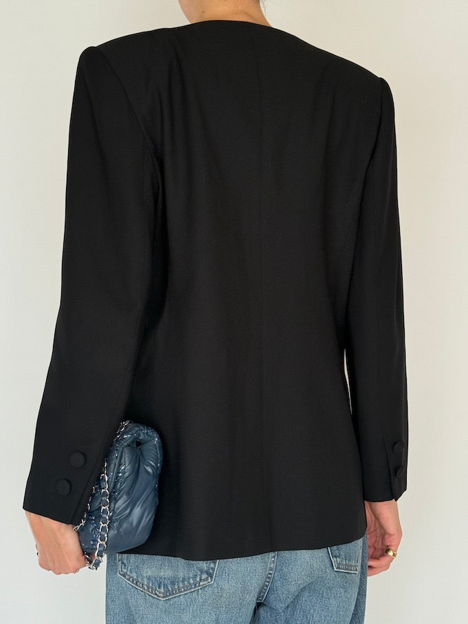 Vintage Black Tailored Blazer