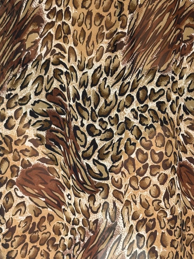 Vintage Leopard Print Swim Cover-up