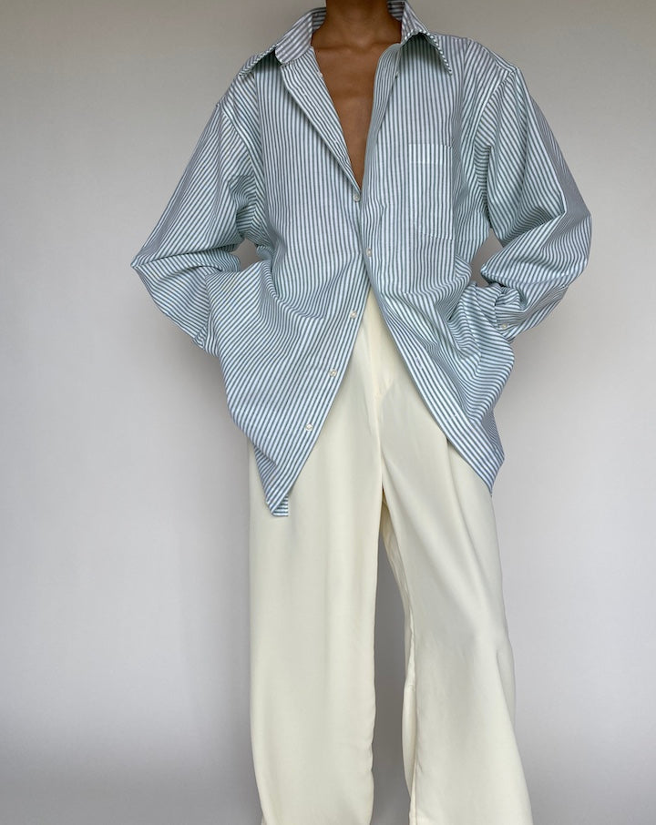 VINTAGE OVERSIZED STRIPED SHIRT 876