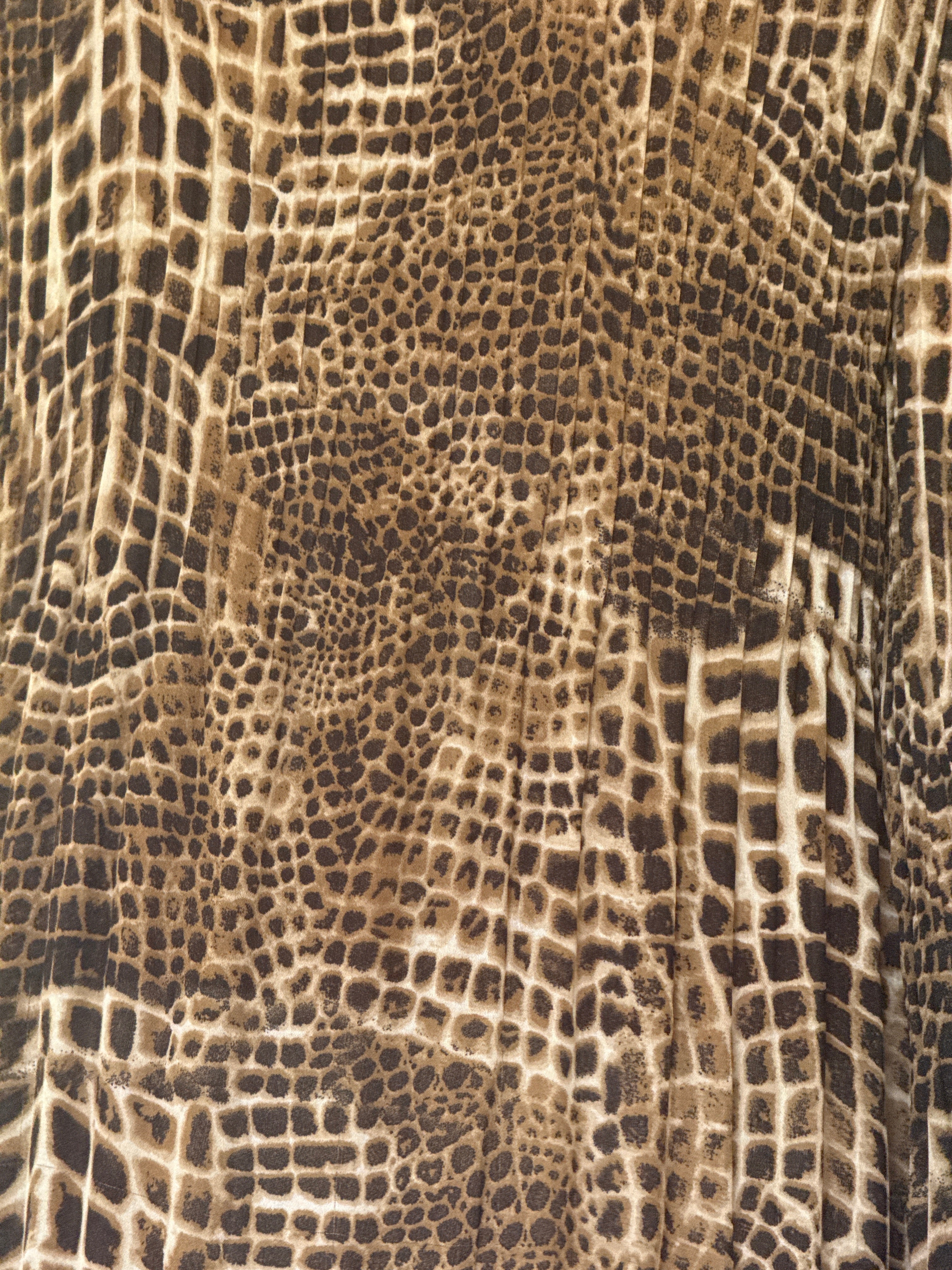 Vintage animal print fabric close-up