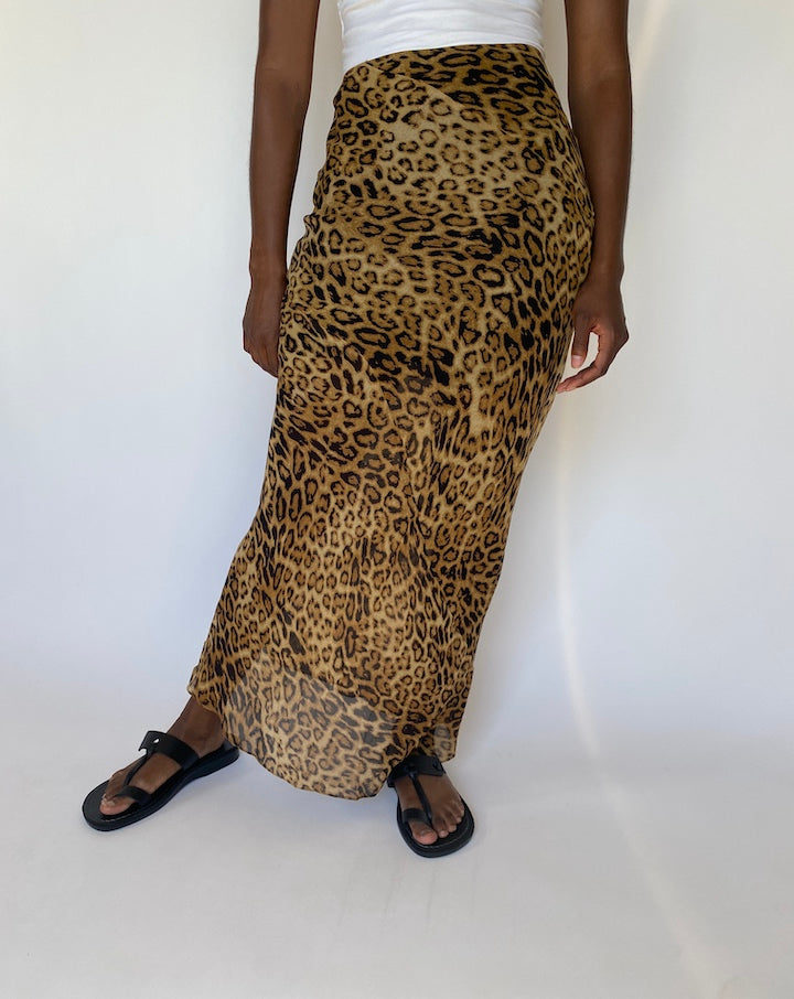 Vintage Animal Printed Skirt 3795