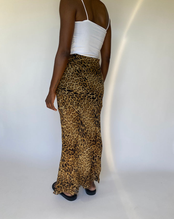 Vintage Animal Printed Skirt 3795