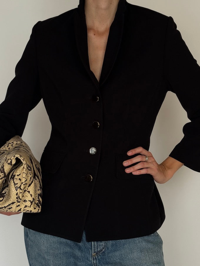 Vintage Tailored Blazer Black 6576