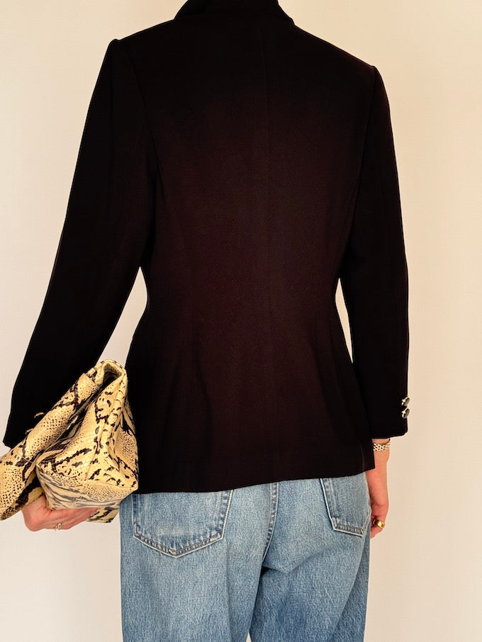 Vintage Tailored Blazer Black 6576