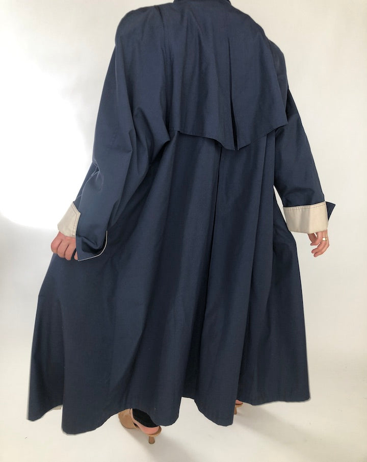 VINTAGE DEEP BLUE OVERSIZED COAT 287