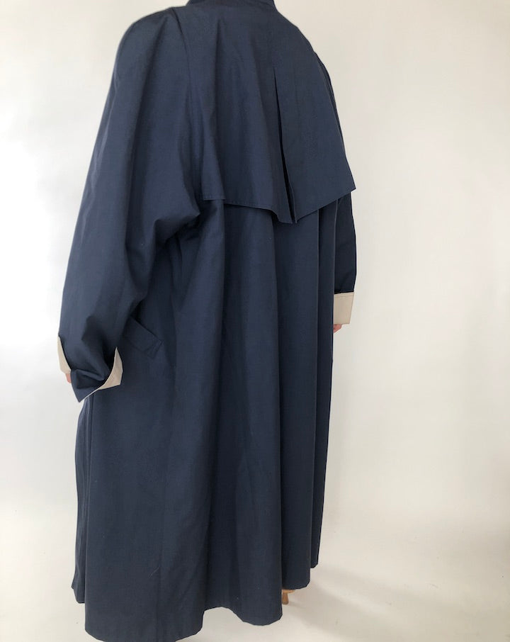 VINTAGE DEEP BLUE OVERSIZED COAT 287
