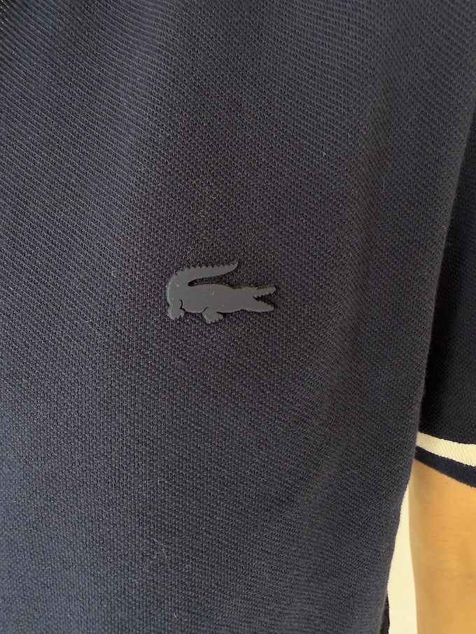 Vintage Lacoste short-sleeve polo shirt navy blue 5925