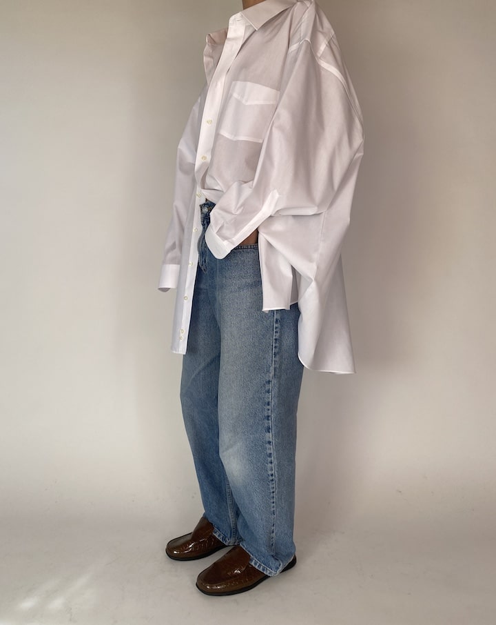 VINTAGE OVERSIZED WHITE SHIRT 4239