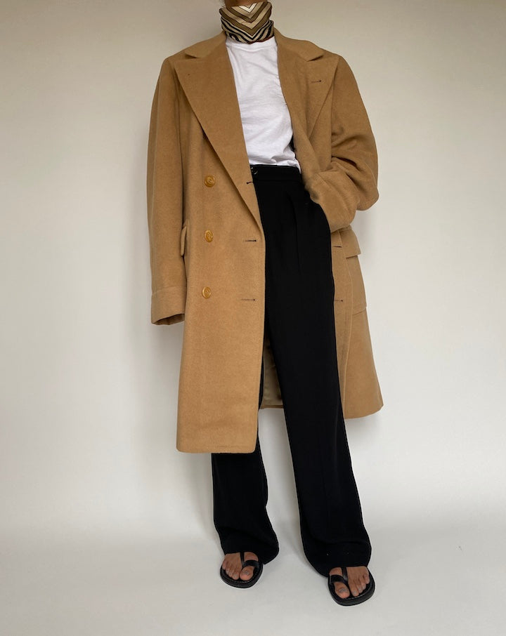 VINTAGE LONG BEIGE COAT 2147