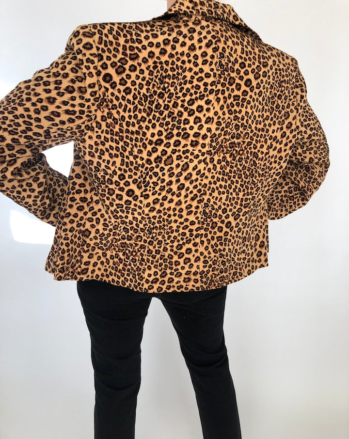 VINTAGE ANIMAL PRINTED BLAZER 291