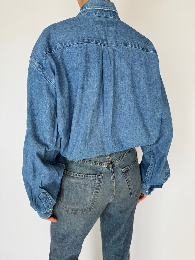 Vintage Oversized Denim Shirt 5956