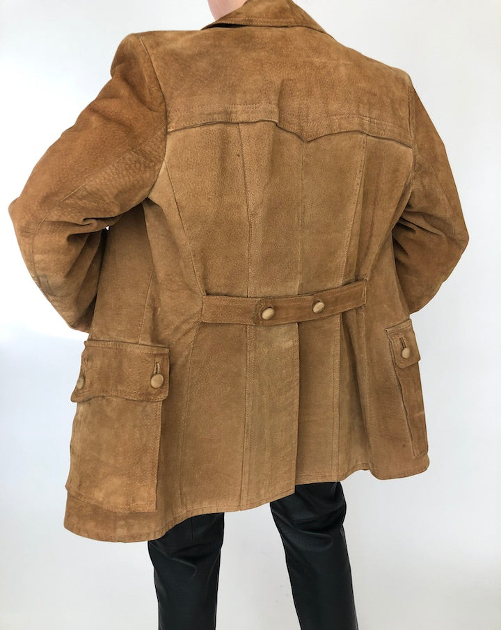 VINTAGE BROWN SUEDE JACKET 293
