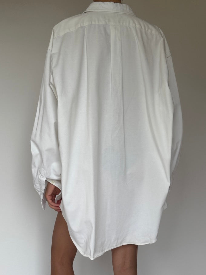 Vintage Oversized Ralph Lauren Shirt White 6399