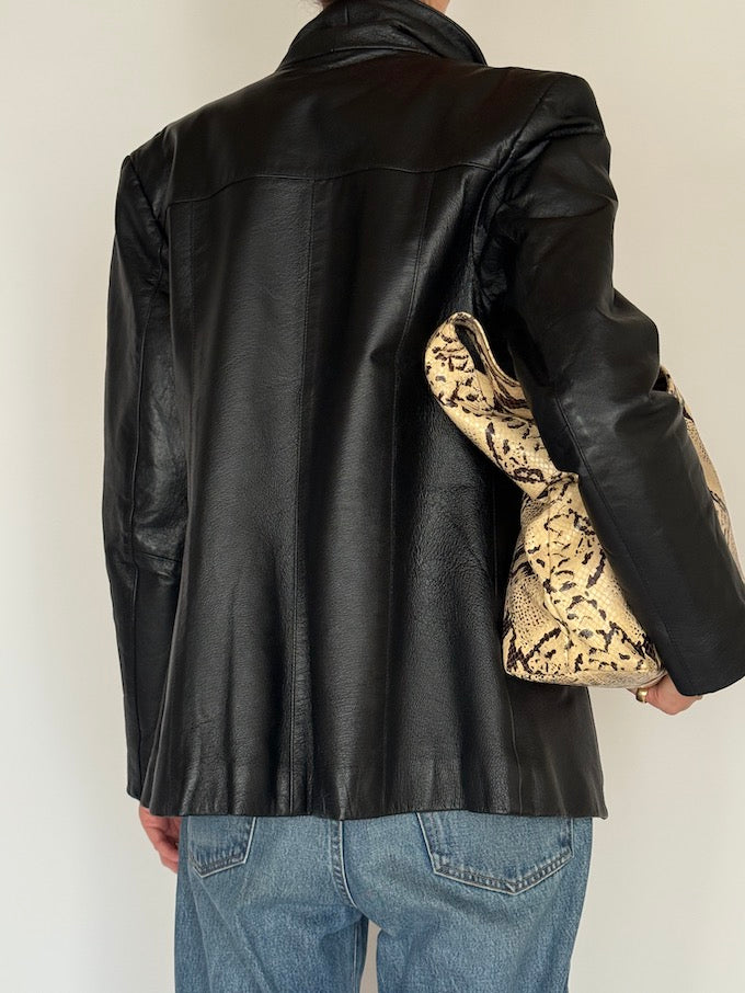 Vintage Black Leather Jacket