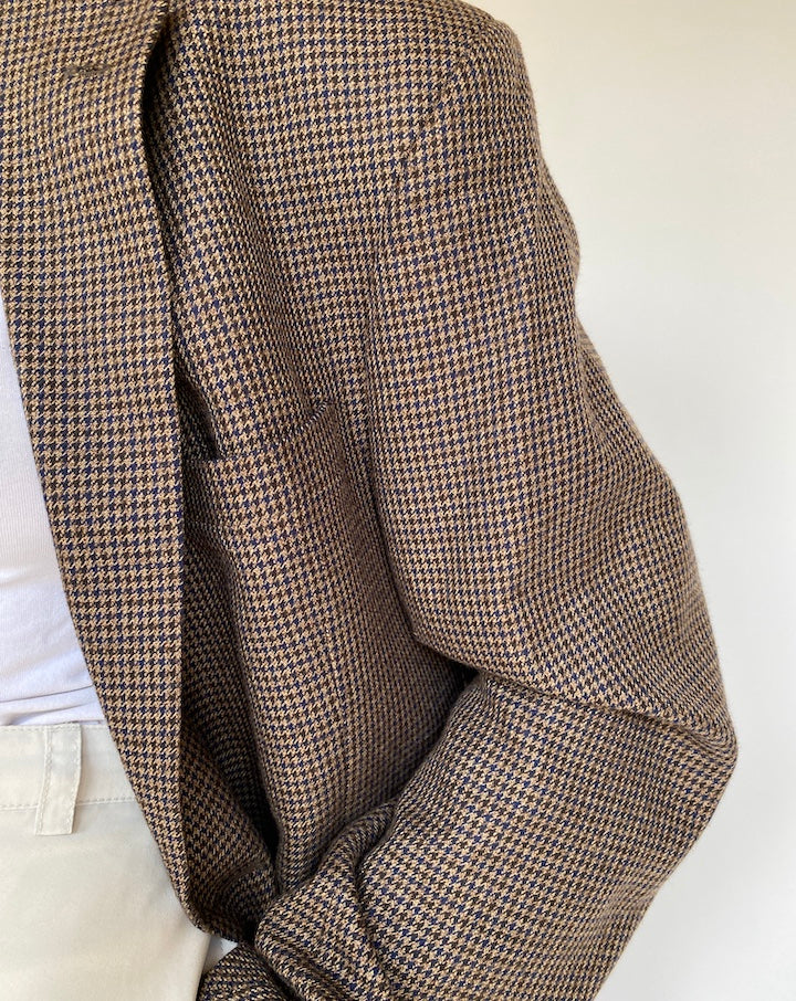 VINTAGE TOMMY HILFIGER HOUNDSTOOTH BLAZER 3274