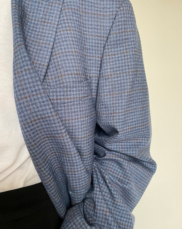 VINTAGE OVERSIZED BLUE BLAZER 2164