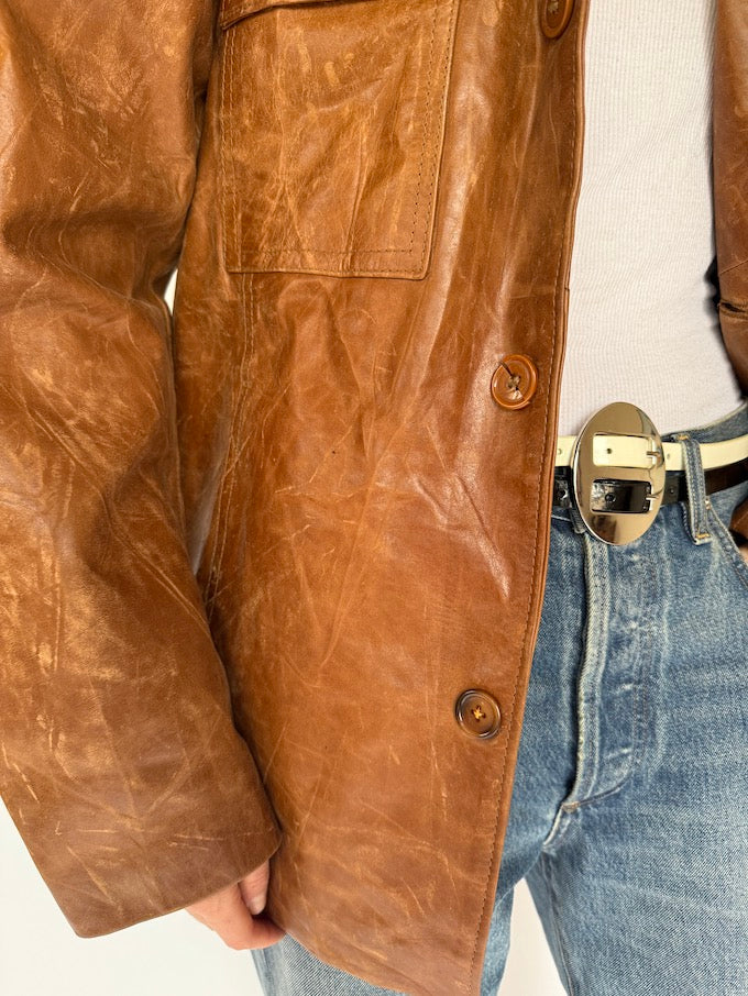 Vintage leather jacket brown