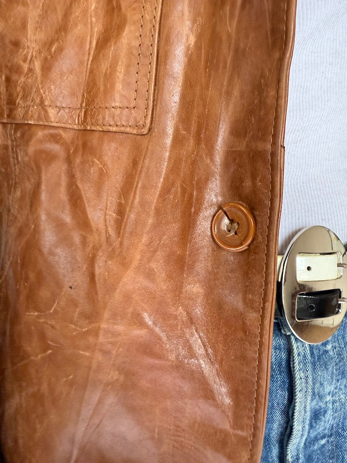 Vintage leather jacket brown