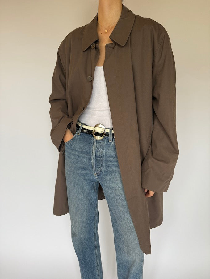 VINTAGE OVERSIZED COAT KHAKI 6026