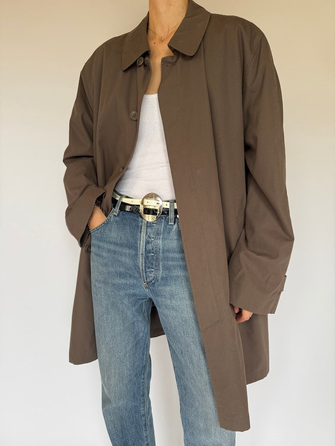 VINTAGE OVERSIZED COAT KHAKI 6026