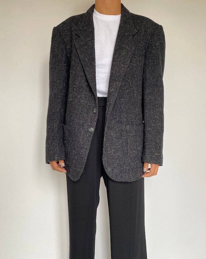 VINTAGE OVERSIZED SINGLE BREASTED BLAZER 2169