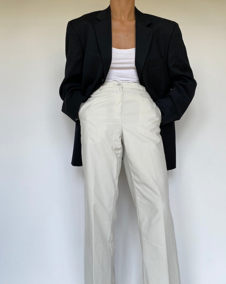 VINTAGE BLACK SINGLE BREASTED BLAZER 3281